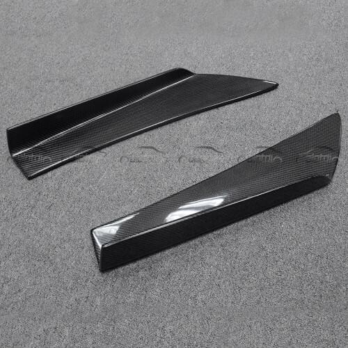 Universal Carbon Fiber Rear Side Lip Splitter Convert Rear Splitter Extend 2Pcs