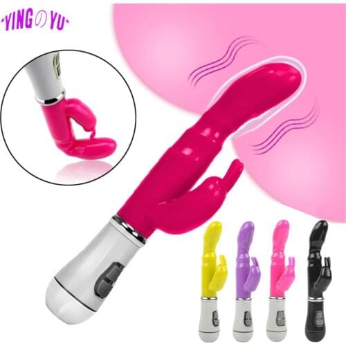 G Spot Rabbit Vibrator for Women Dual Vibration Dildo Waterproof Female Vagina Clitoris Massager Adult Sex Toys Erotic Products