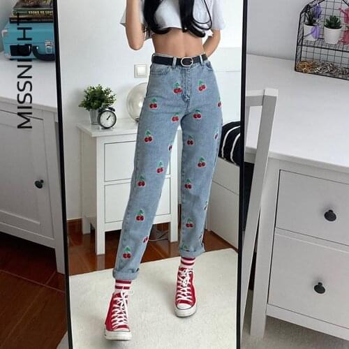 Женские джинсы с вышивкой Yeechop China At AliExpress