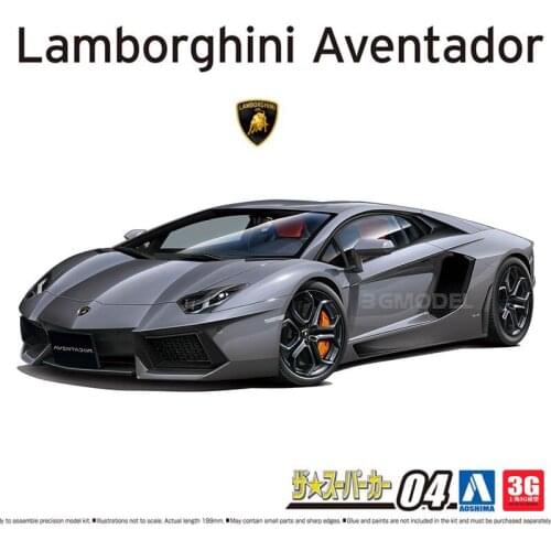 1/24 AOSHIMA plastic assembly car model toy Lamborghini AVENTADOR LP700-4 adult collection DIY assembly model kit #05864