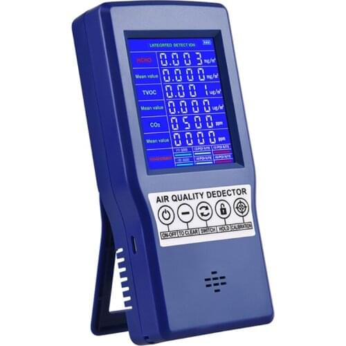 1 Pcs Air Quality Monitor Upgraded Tester for CO2 Formaldehyde TVOC /AQI/ Multifunctional Air Gas Detector