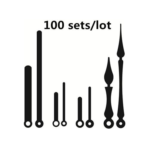 100 Sets variety of styles Metal Clock Needles DIY Wall Clock pointer Mechanism parts Hour/Minute hands repair Replace Kits