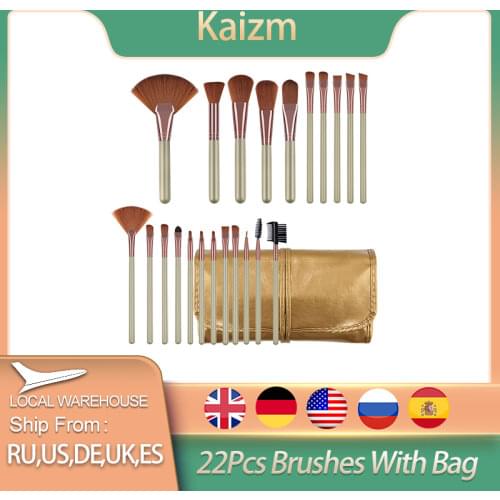 22pcs Makeup Brushes Foundation Brush Beauty Brush Cosmetic bag maquiagem eyebrow Eyeshadow lipstick Make Up Brush sale