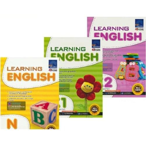 3 Books/Set Sap Learning English Collection Book N-K2 Kindergarten English Problems Teaching Books