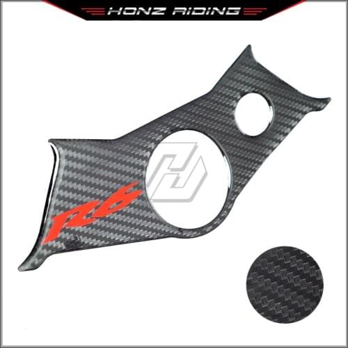 For YAMAHA YZF600 R6 2003 2004 2005 3D Carbon Fiber Pattern Top Triple Clamp Yoke Sticker