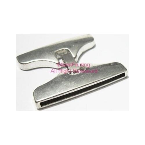 40mm Flat leather clasp 40x2mm leather clasp multi strand leather clasp-FH13