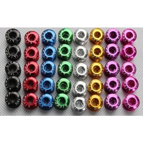 5pcs CNC Single & Double Crankset Bolts Screws and nuts Blots For MTB Bike Road Bicycle Chain wheel Chainring
