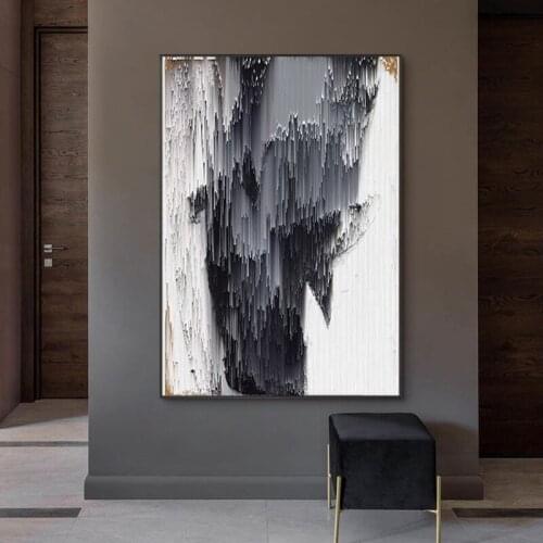 Abstract Black White Canvas Wall Art Poster and Print Picture Modern Decoration Painting Nordic Living Room Bedroom Home Decor