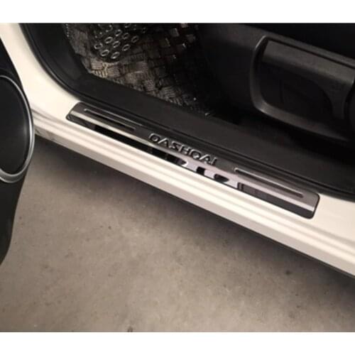 Car Accessories For Nissan Qashqai Door Sill J11 Scuff Plate Stainless Steel Door Sills Pedal Car Styling Sticker 2015 2017 2019