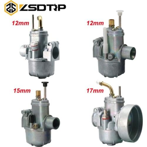 ZSDTRP New Carburetor Replacement Moped Bike fit Puch 12 15 17mm card Bing Style Carb for PUCH Bing SRC 1/17/54