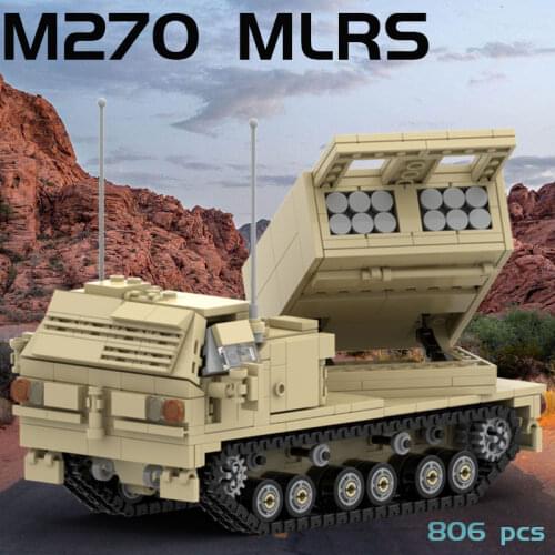 MOC Building Block Maker Military Series M270 MLRS Assembly Model Children Toy Creative DIY Build Bricks Birthday Gifts