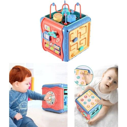 Shape Sorter Bead Maze Counting Game Learning Development Toys for Baby Kids