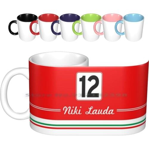 Legends-Niki Lauda [ 1975 ] Ceramic Mugs Coffee Cups Milk Tea Mug Racing Motorsport World Niki Lauda Lauda Cars Austria