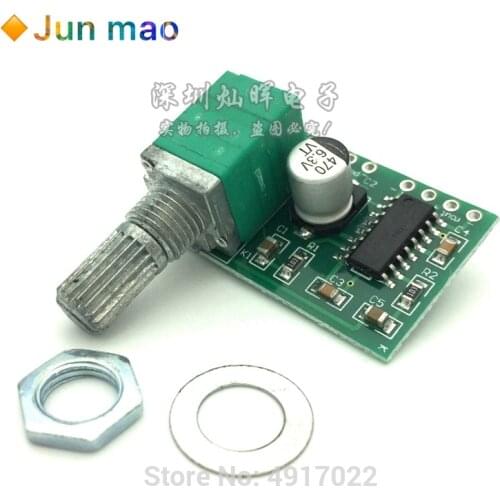 Mini PAM8403 DC 5V Power Audio Amplifier Board 2 Channel 3W W Volume Control / USB Power 2 * 3W Volume Control Potentionmeter
