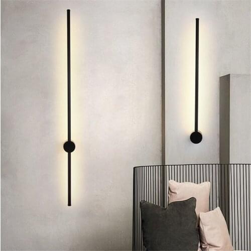 Minimalist Personality LED long Wall Lamp Nordic Living Room Sofa Background Wall Light Restuarant Hotel Bedroom Bedside Lamp