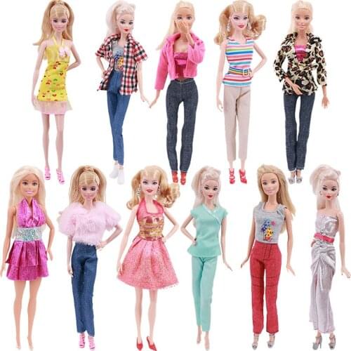 New Doll Clothes For Barbies Baby Doll Included Trousers & Skirts Beautiful And Cool Best Gift For Our Children Daily Lift
