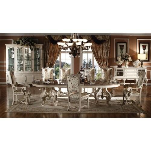 New design 2.4m marble dining table and side chairs for dining room furniture GH231.1