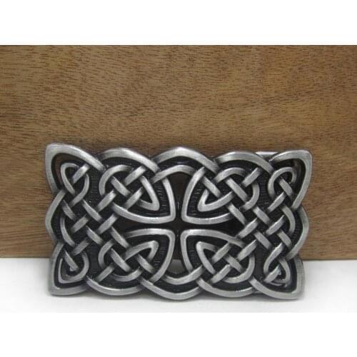 BuckleClub wholesale zinc alloy celtic cross belt buckle western cowboy jeans gift belt buckle FP-03368 with 4cm width loop