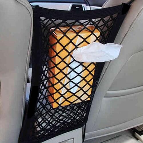 Car Trunk Bag Organiz to receive store content storage network case Elastic Mesh Net Bag Organizer Between Storage Holder Pocket