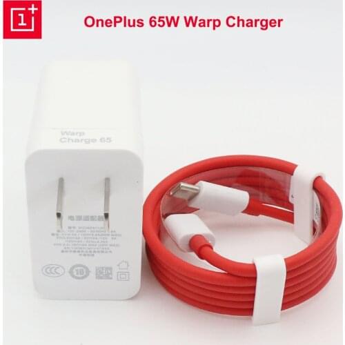 Original Oneplus Warp Charge 65w Power Adapter EU US Quick Charger 65W Type C To Type C Cable One Plus 9 Pro 9R 8T 8 Nord N100