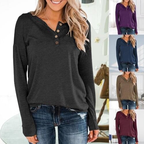 Autumn Women Tshirt Top Solid Color Long Sleeve T shirt for Women Casual Loose Basic T-shirt Pullovers Jumpers femme t-shirts