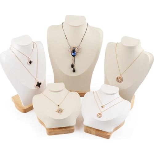 Portrait Necklace Display Stand Holder Jewellry Mannequin Bust For Necklace Pendant Window Display 30cm~11cm Heigh