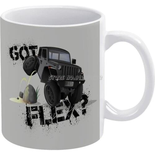 Got Flex ? Gray Coffee Mugs Custom Cup Personalized Mug Tea Cup Hot Drink Cup Creative Drinkware Gifts Road Hobby 4x4 Rc Remote