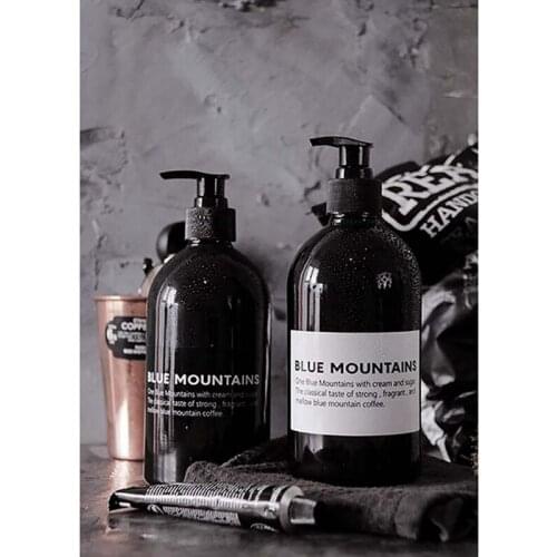 INS Simple Divided Bottle Shampoo Shower Gel Conditioner Press Bottle Empty Bottle Tagged Squeeze Spray Lotion Bottle Travel