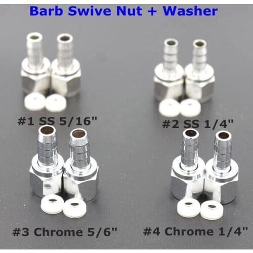 Washer Barbed Swivel Nut 2pc/Set Free Shipping Kegging Fitting Brewer Hardware