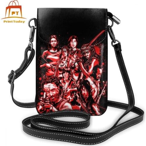 Walking Dead Shoulder Bag Walking Dead Leather Bag Women Crossbody Women Bags Trend Small Multifunction Purse