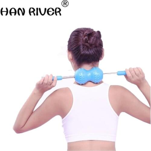 Vibrator roller cervical hammer meridian roll back is double roller ball back massager multifunctional massage from head to toe