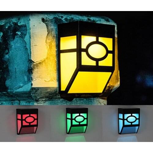 1/4/6 Pcs/lot Solar Retro Wall Lamp LED Outdoor Fence Decoration Garden Light Patio Aisle IP65 Waterproof Landscape Night Lights