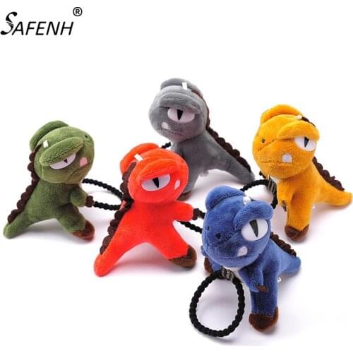 3D Cartoon Dinosaur Hair Rope Plush Toy Joint Rubber Band Decorative Hairpin