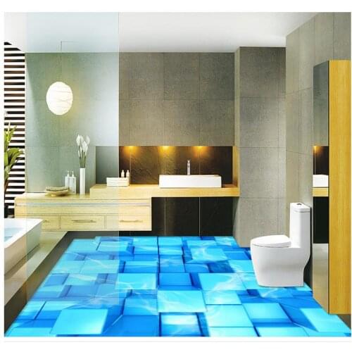 3 d box expansion space the floor self-adhesive 3D PVC waterproof floor 3D room wallpaper floor Home Decoration