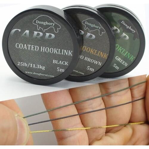 5m Carp Fishing Line 8 Strand Coating Hooklink Braid Carp Line For Carp Fishing Rig Accessories Heli Carp Feeder Rigs Tackle
