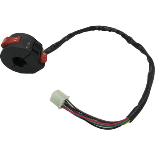 7 Wire Left Handlebar Switch Button Housing for 50 70 90 110 125cc ATV Quad