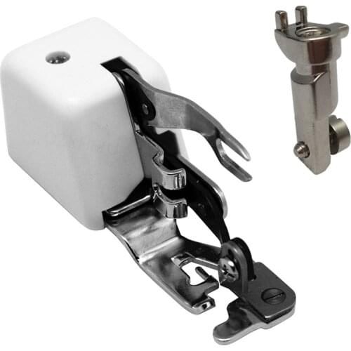 Low Shank Side Cutter Cut N Sew Attachment Foot Cut & Hem RCT-10L with Foot Adaptor 0019477000 Compatible with Bernina (RCT-10L)