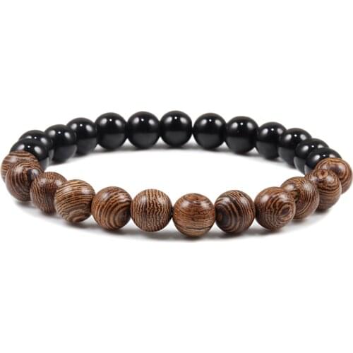 Buddha Natural Stone Wooden Bead Bracelet Ethinc Meditation Bracelets Bangles Women Men Prayer Jewelry Healing Balance Yoga Gift