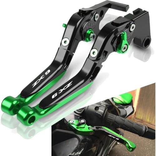 For Kawasaki ZX9 ZX-9 1994 1995 1996 1997 Motorcycle Adjustable foldable Levers Brake Clutch Levers Handlebar Hand Grips Ends