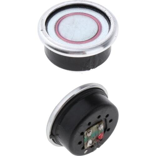 2pcs Micro Dynamic Microphone Cartridge Capsule Head 0.79in Dia Musical Instruments for Microphone