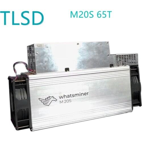 Used TLSD Whatsminer Microbt m20s Asic Algorithm Bitcoin Miner Antminer M20S 65T Mainer m20S bch Mining