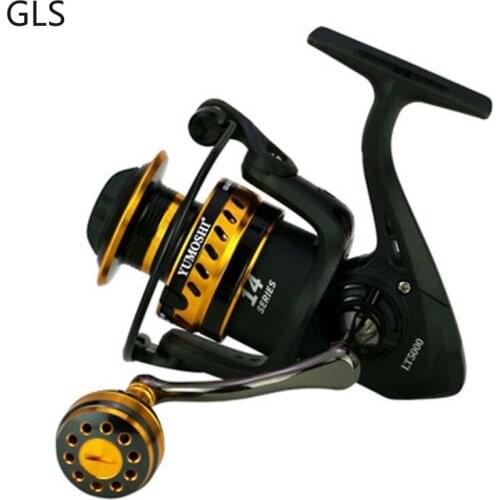 New Two Styles LT 2000 3000 4000 5000 6000 7000 All Metal Rocker Metal Spool Spinning Fishing Reel Carp Fishing Reels