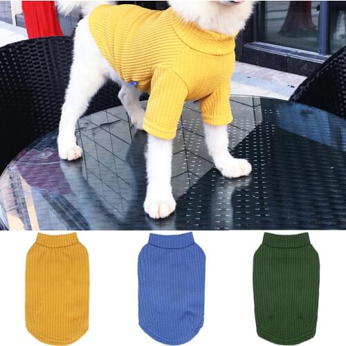 Dog Clothes Bottoming Shirts Comfortable Casual Pet Clothing Dog T-shirts Outer Wear Bipeds Spring Autumn