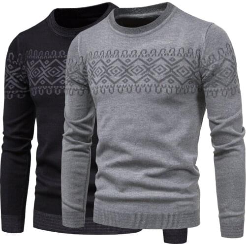 YM046 Autumn Clothing Mens Long-Sleeved Crew-Neck Fashion Sweaters Bottoming Shirt Mens Sweater