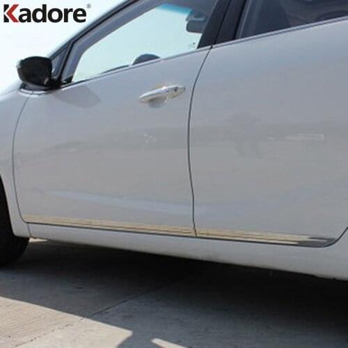 Side Door Body Trim For Kia Cerato K3 Forte 2012 2013 2014 Stainless Steel Door Strip Stream Panel Hoods Car Accessories 4pcs