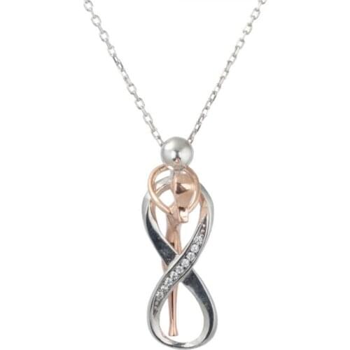 Women and Men Lover Silver Necklace Solid 925 Sterling Silver İnfinity Necklace Made in Turkey Women For Gifts