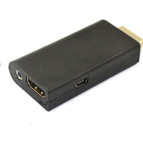 Male to Female for PS2 Display to HDMI-compatible Converter Audio Video Convert 3.5mm Adapter for PS2 with Retail box