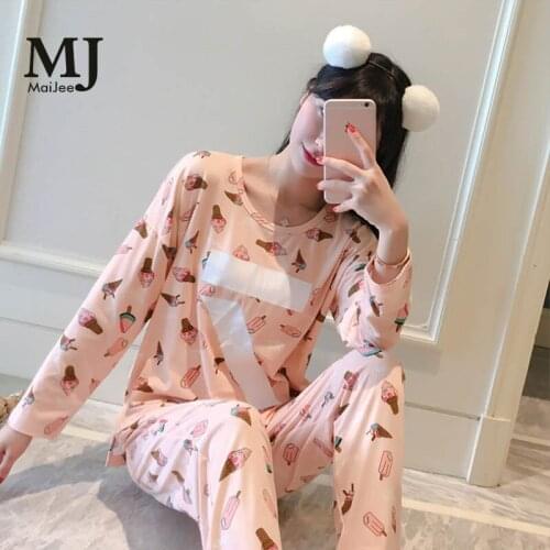 MJ017A Korean Sleepwear Pijamas Mujer Pajama Set Kigurumi Pajamas Pyjama Femme Pigiama Donna Pizama Damska Pajama Pyjamas Pijama
