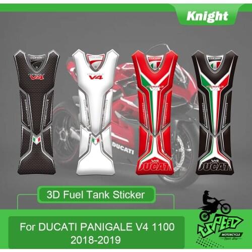 Suitable for Ducati Panigale V4 1100 2018 motorcycle 3D fuel tank gasket fish bone sticker fuel tank gasket protection