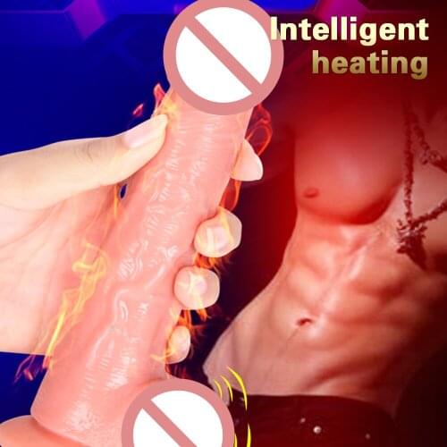 Heating Realistic Dildo Vibrator Sex Toys for Adult Women Silicone Anal Stimulator Vagina Massager for Lesbian remote control